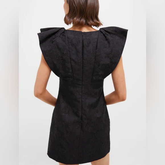 TUCKERNUCK HYACINTH HOUSE Black Jacquard Tanya Mini Dress XS NWT - Picture 3 of 9